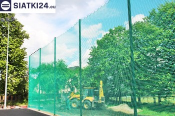 Siatki Nakło nad Notecią - Zabezpieczenie za bramkami i trybun boiska piłkarskiego dla terenów Nakło nad Notecią